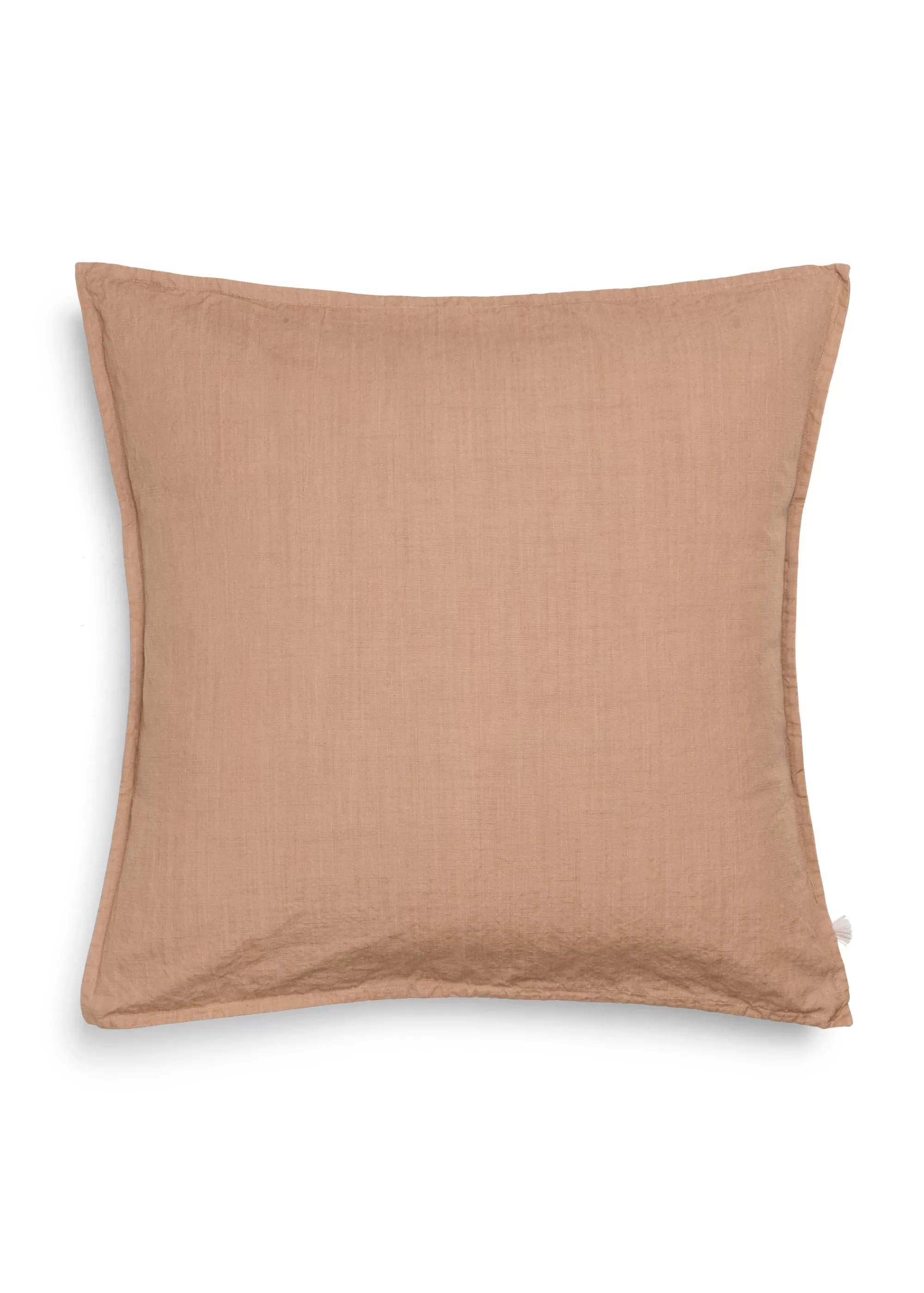 Puder<aiayu Pillow cotton slub - 50x50 Light Tabacco