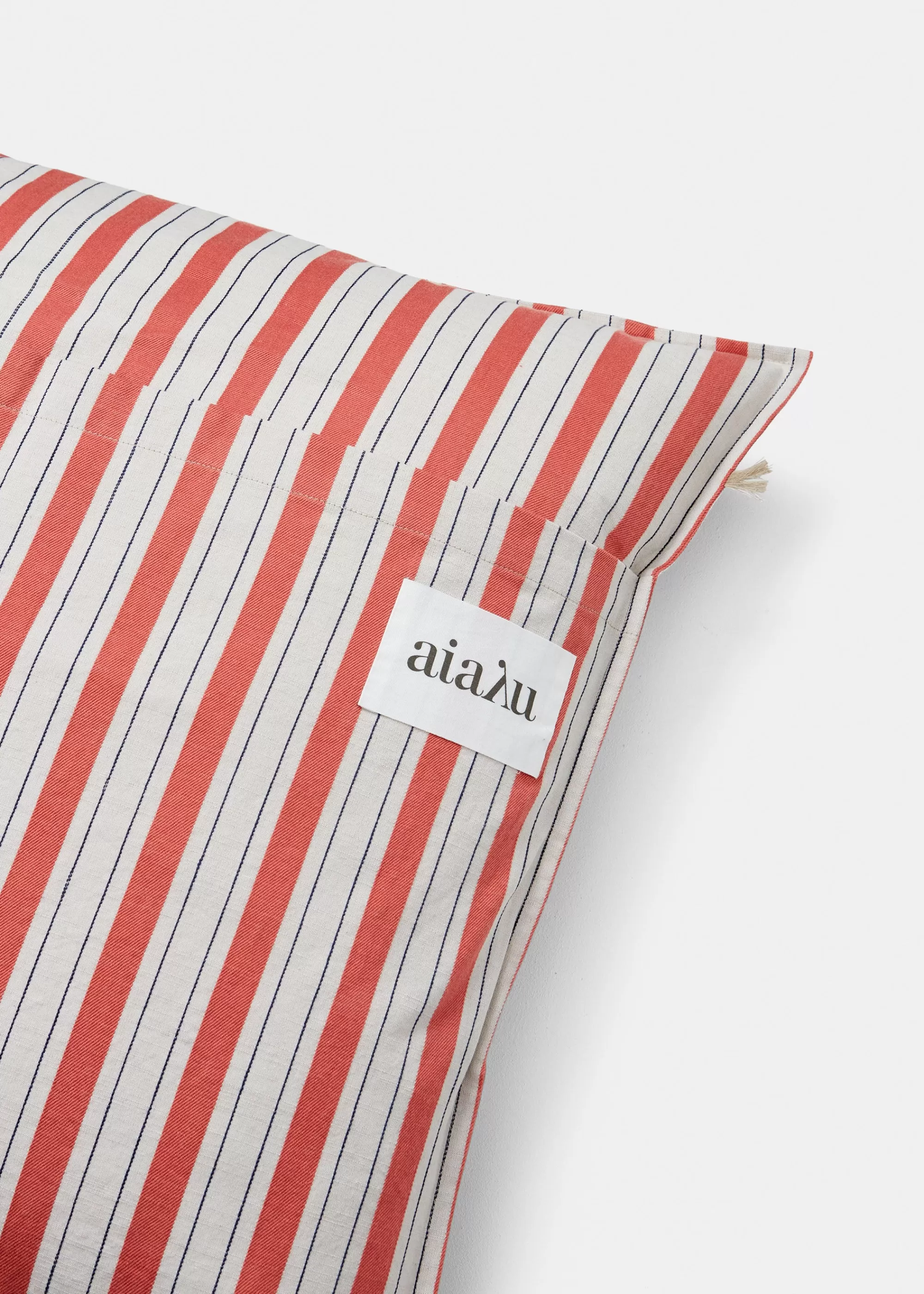 Puder<aiayu Pillow cotton slub - 50x50 Mix Vintage Red