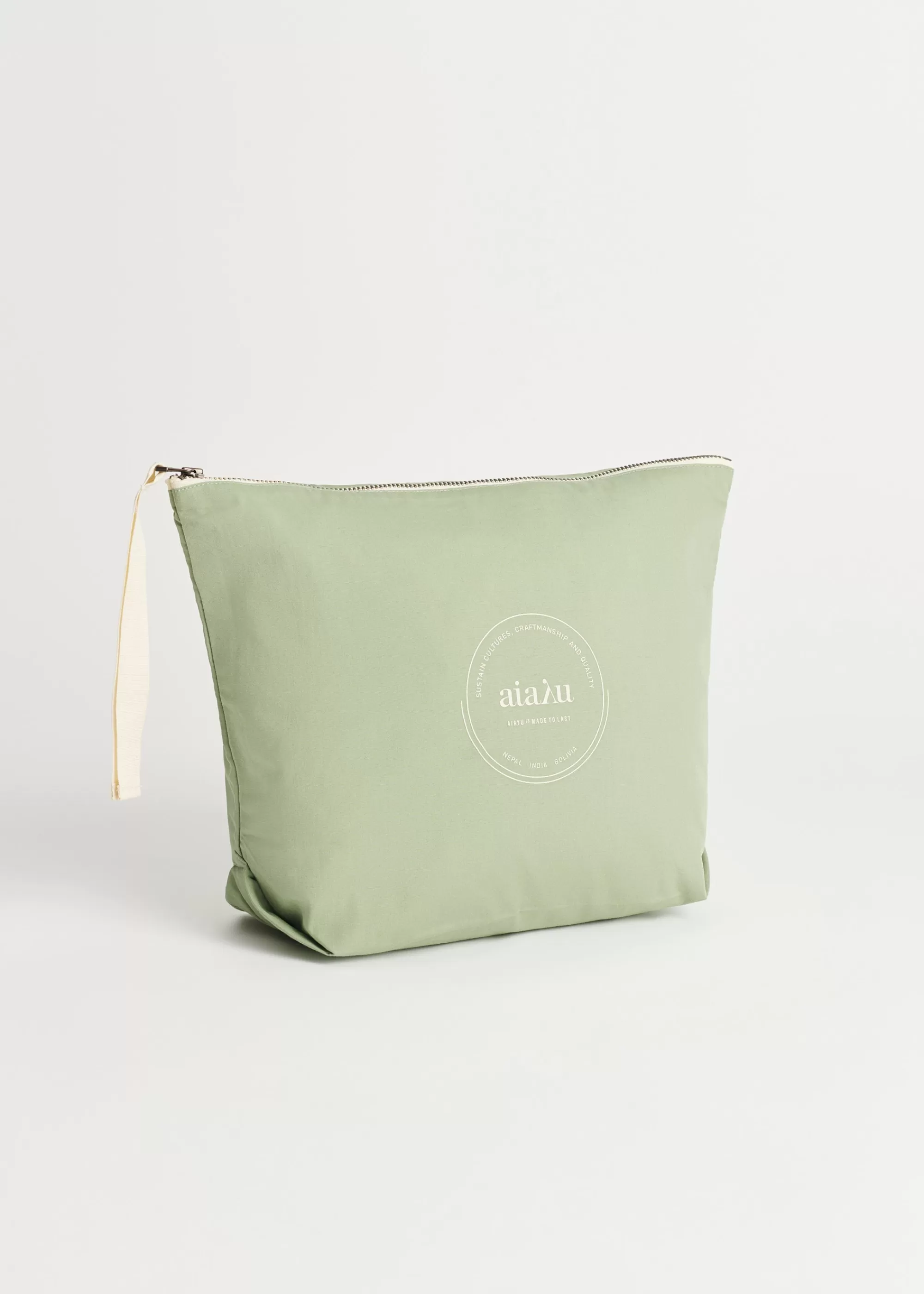 Pouches<aiayu Pouch heavy poplin Hedge Green