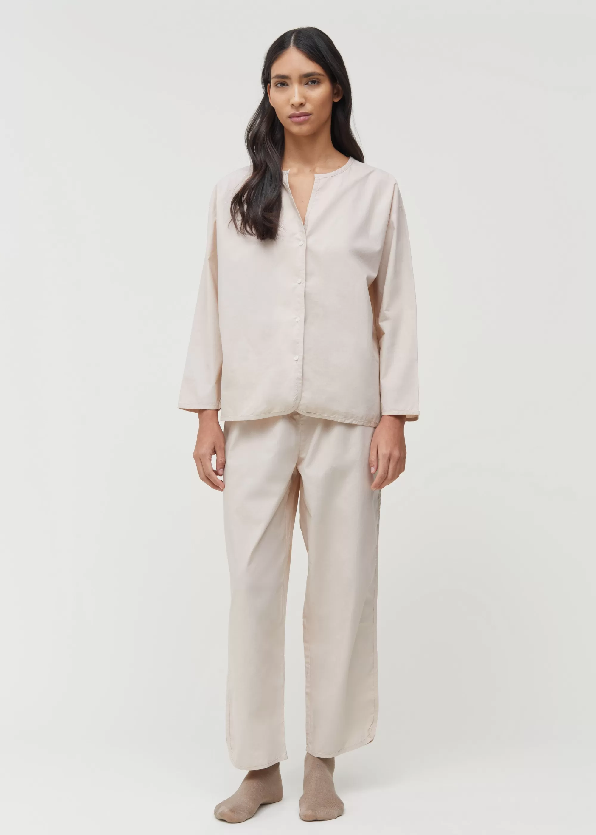 Pyjamas<aiayu Pyjamas Poplin Vanilla