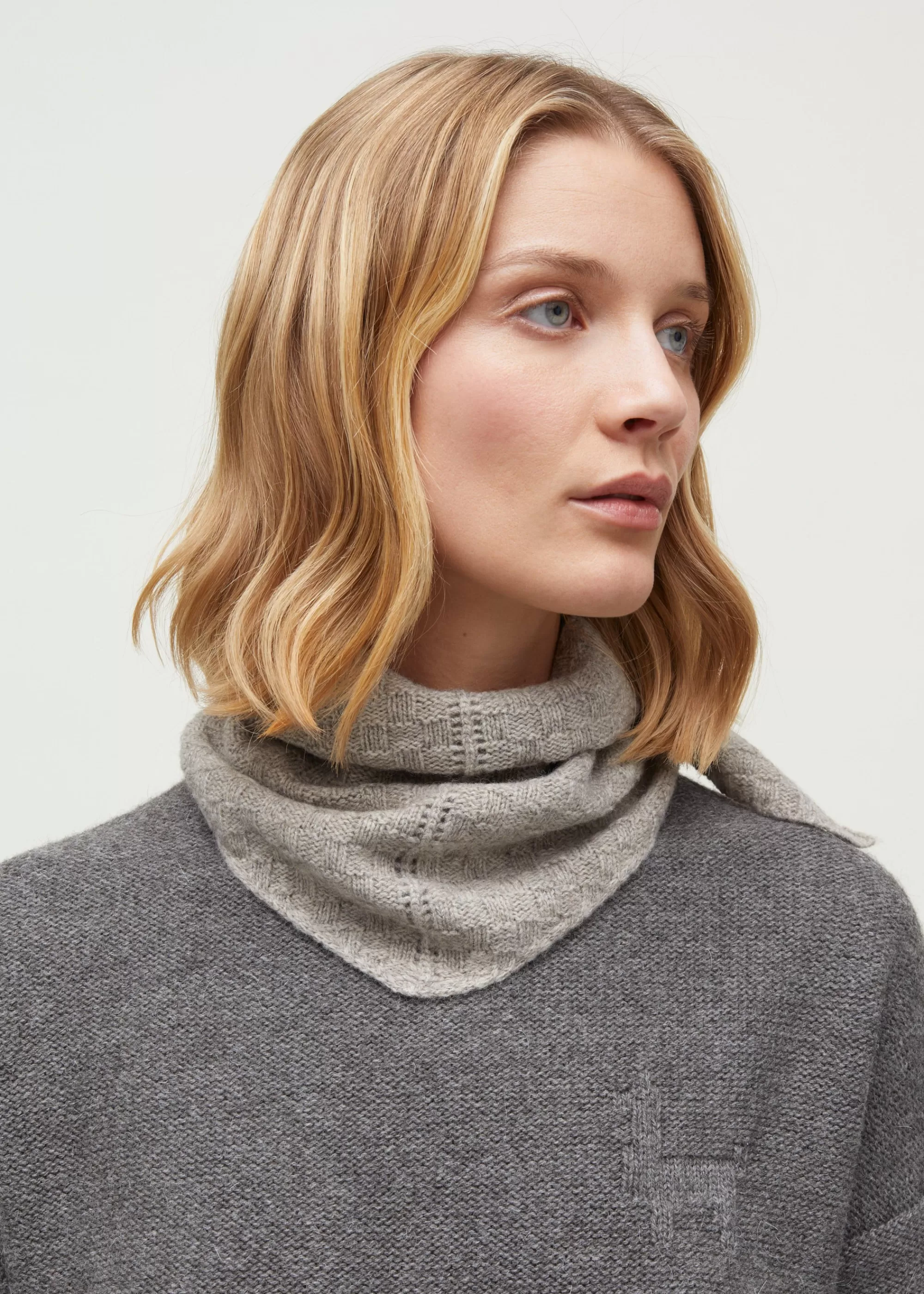 Tørklæder<aiayu Revna yak scarf Pure Light Grey