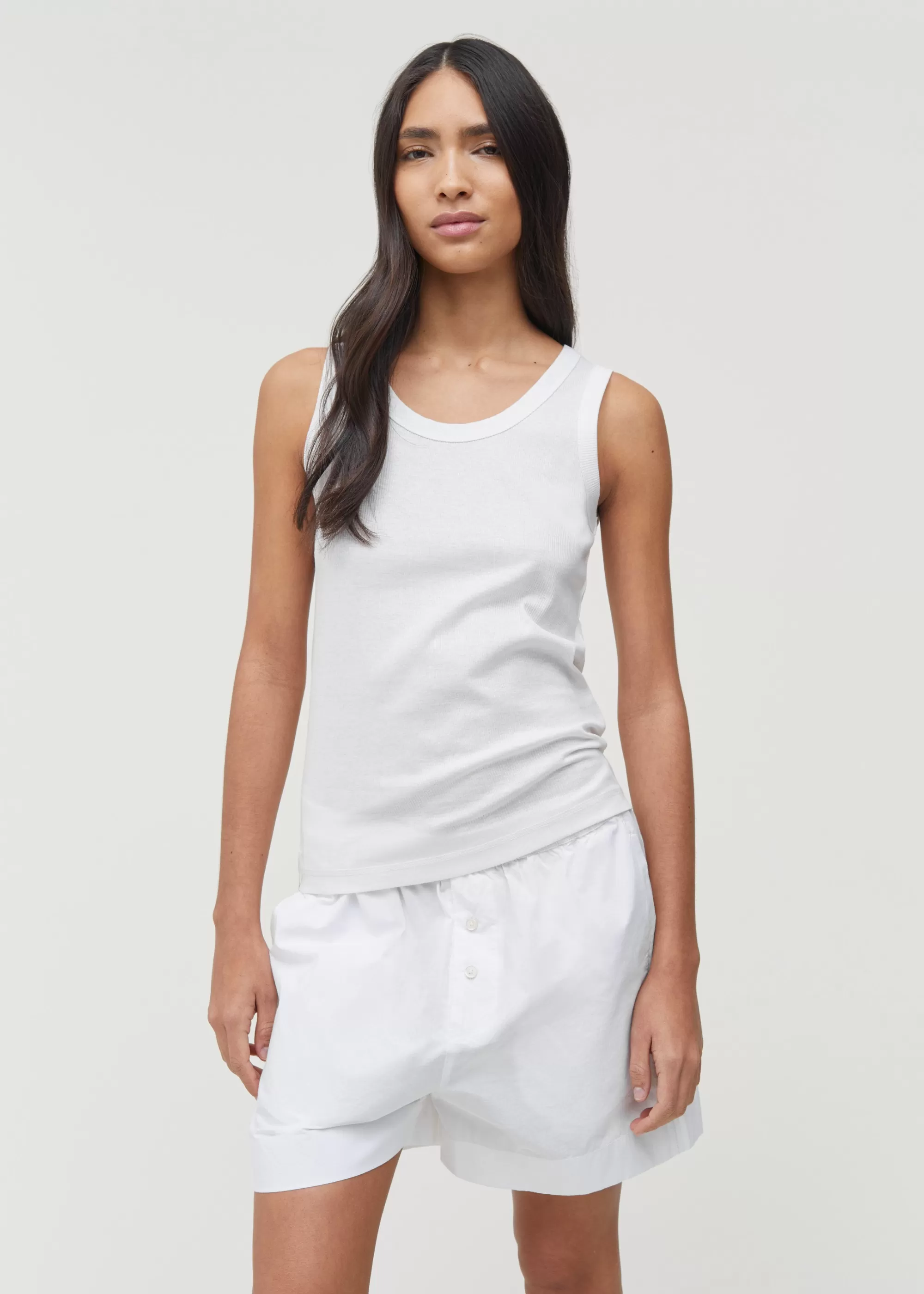 T-Shirts & Tops<aiayu Rib tank top Off White