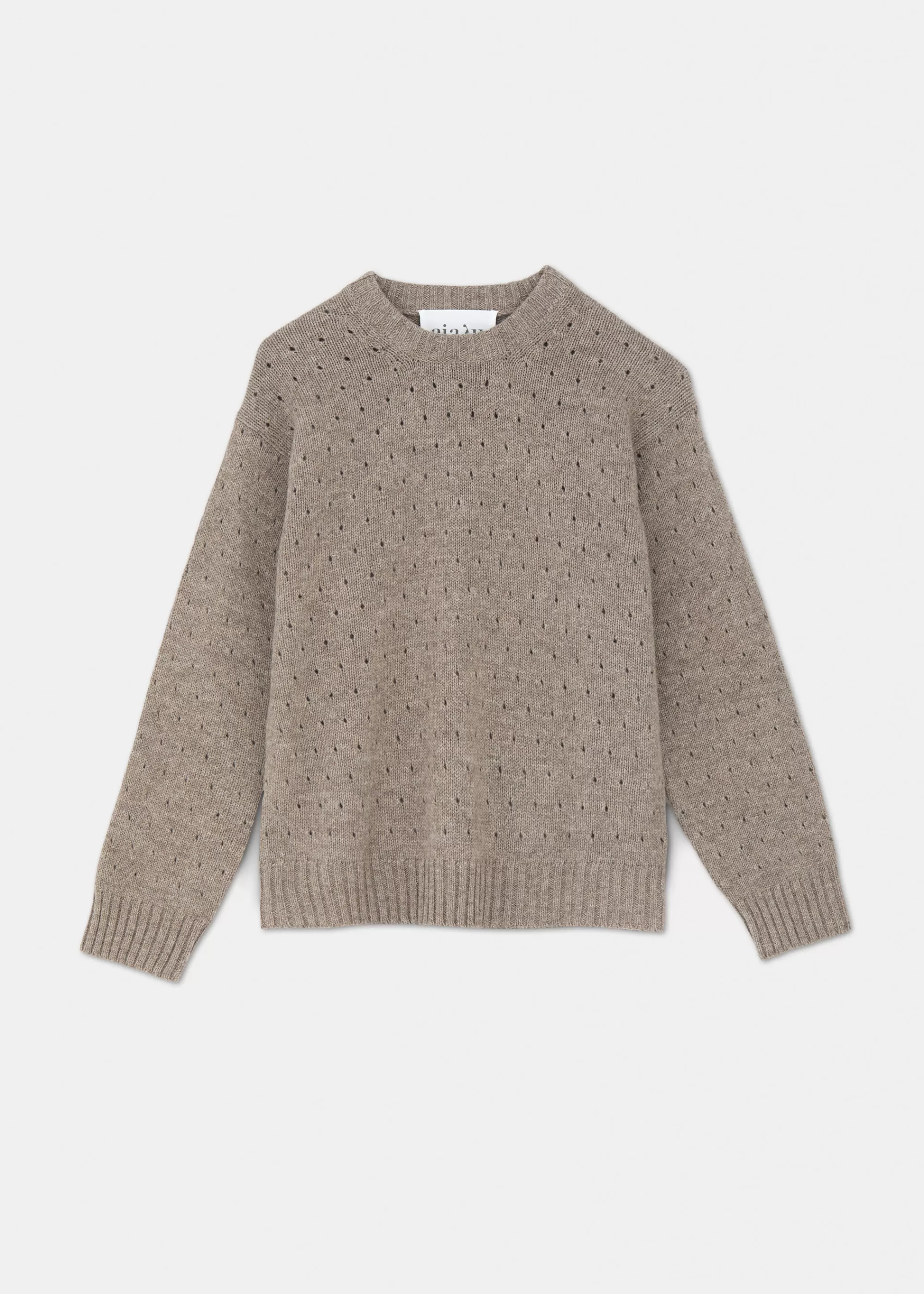 Strik<aiayu Saga dot wool sweater Pure Soil