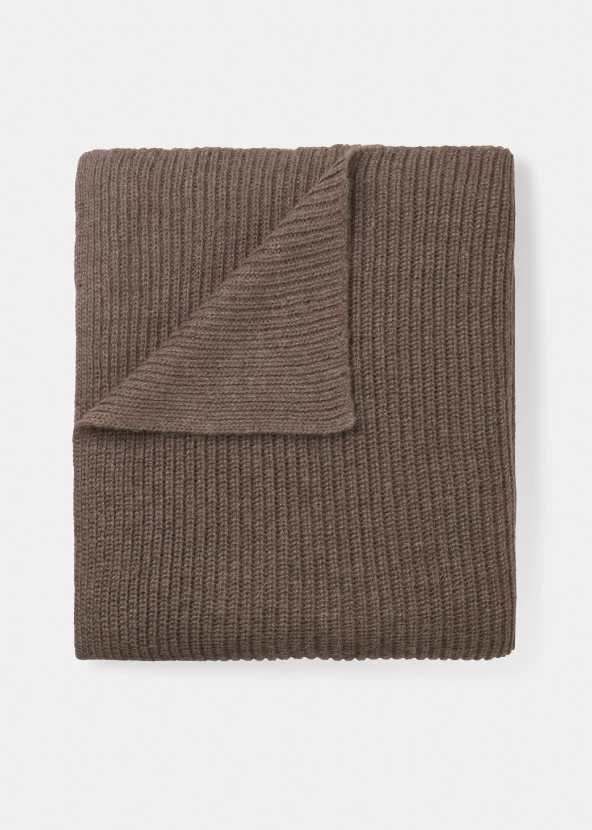 Plaider<aiayu Tito llama wool throw - 130x160 Brownie