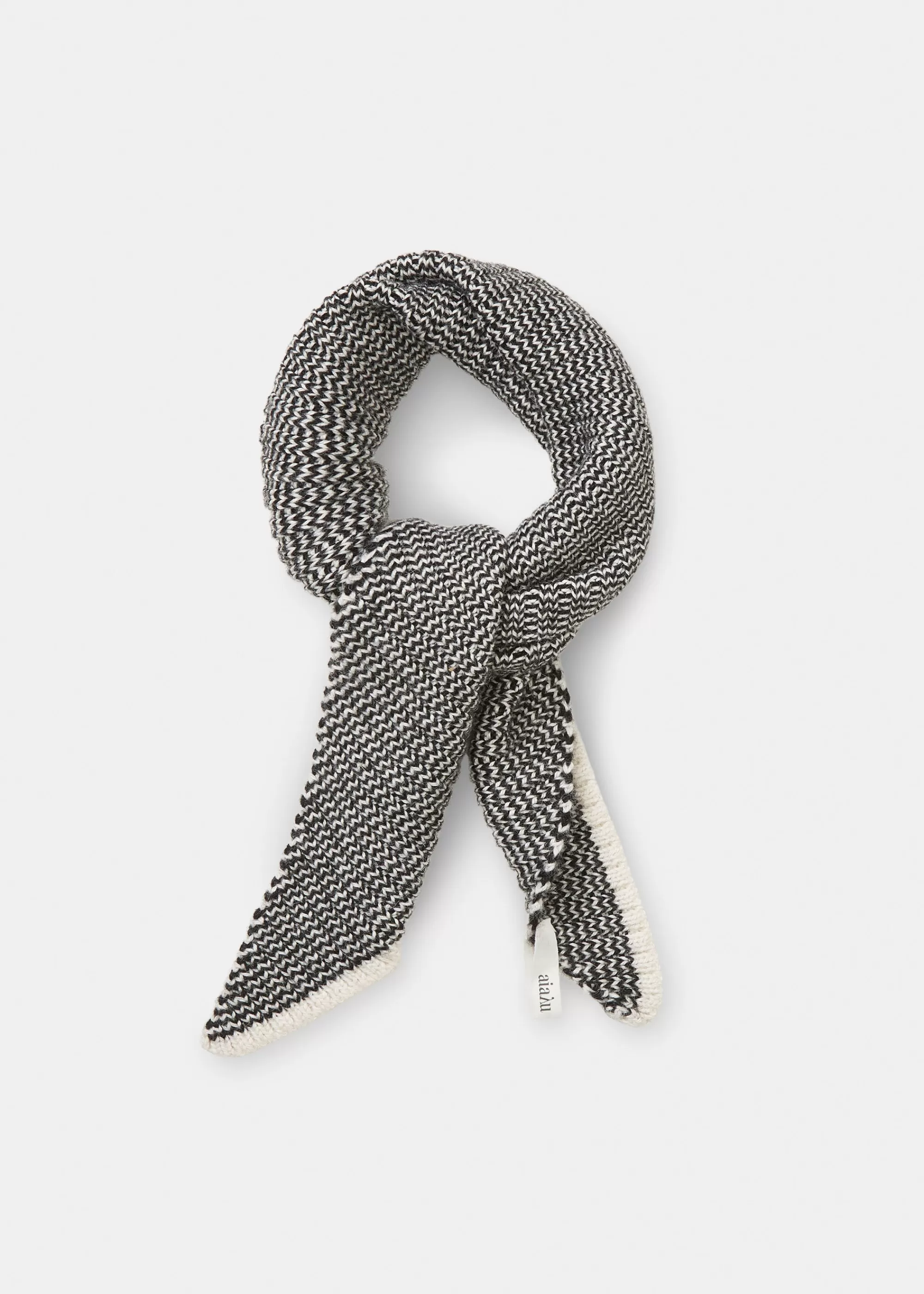 Tørklæder<aiayu Tony llama wool scarf Mix Black