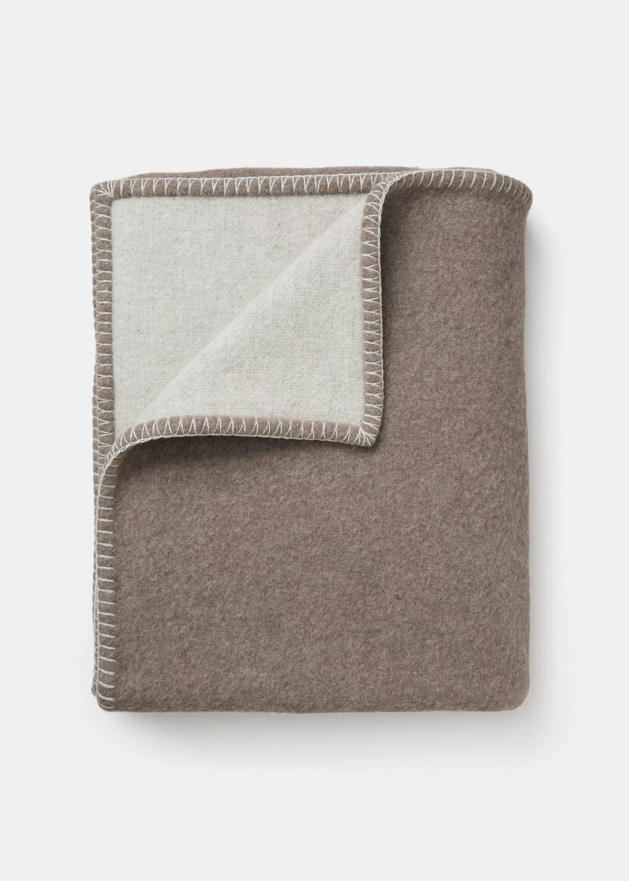 Plaider<aiayu Veda recycled wool throw Mix Brown