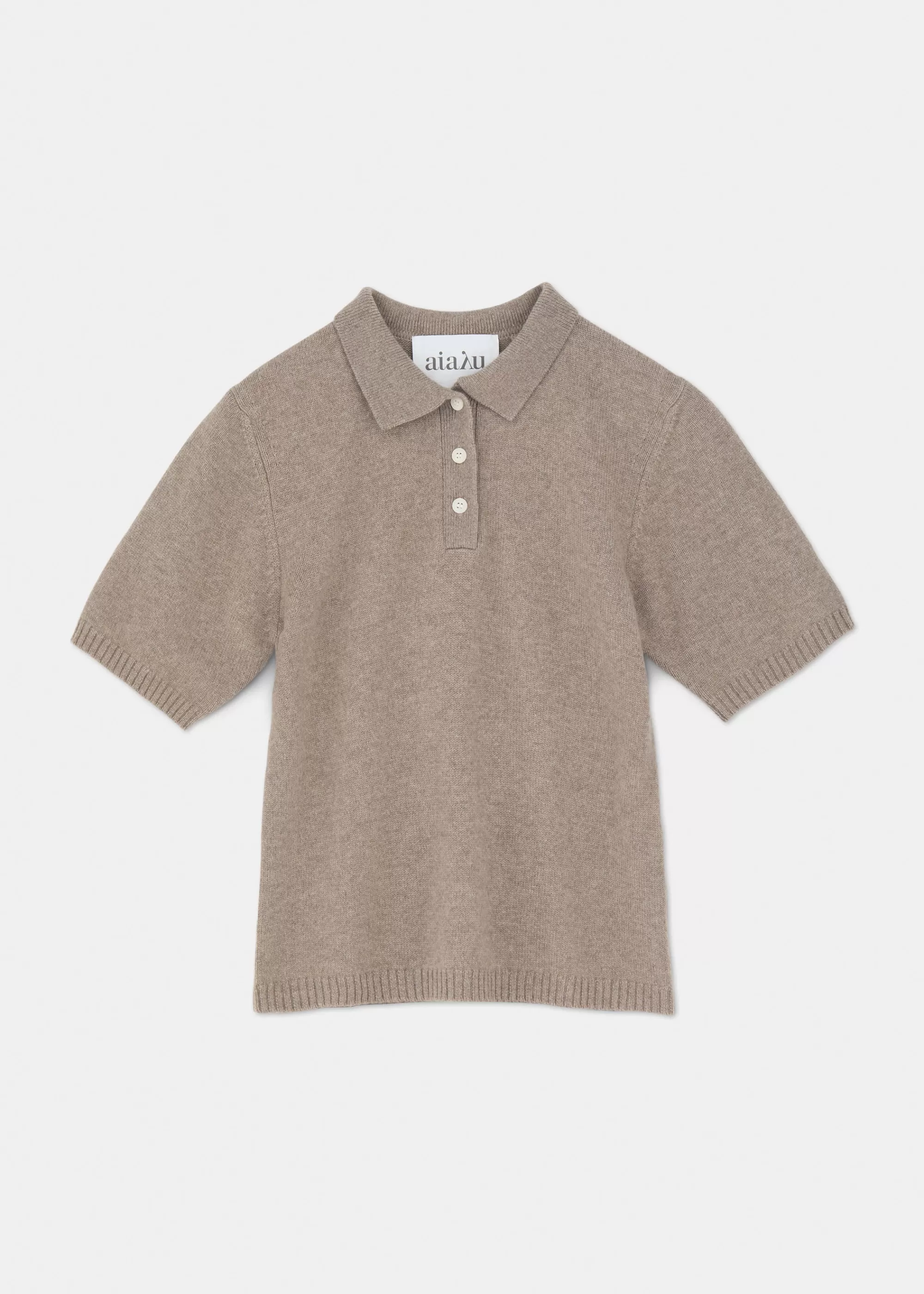 Bluser | Strik<aiayu Vida cashmere polo neck t-shirt Pure Grain