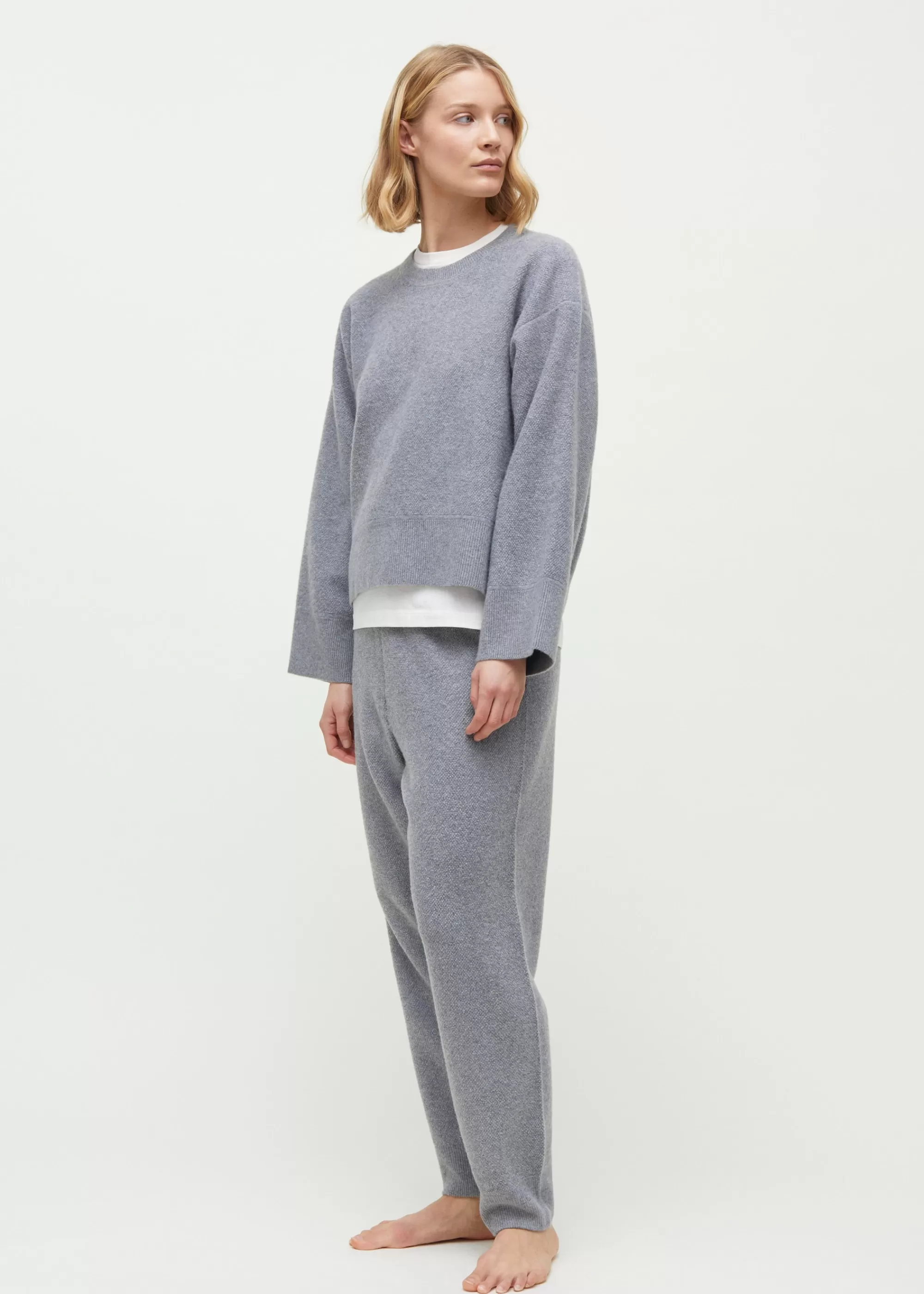 Strik<aiayu Willow cashmere sweater Grey Melange