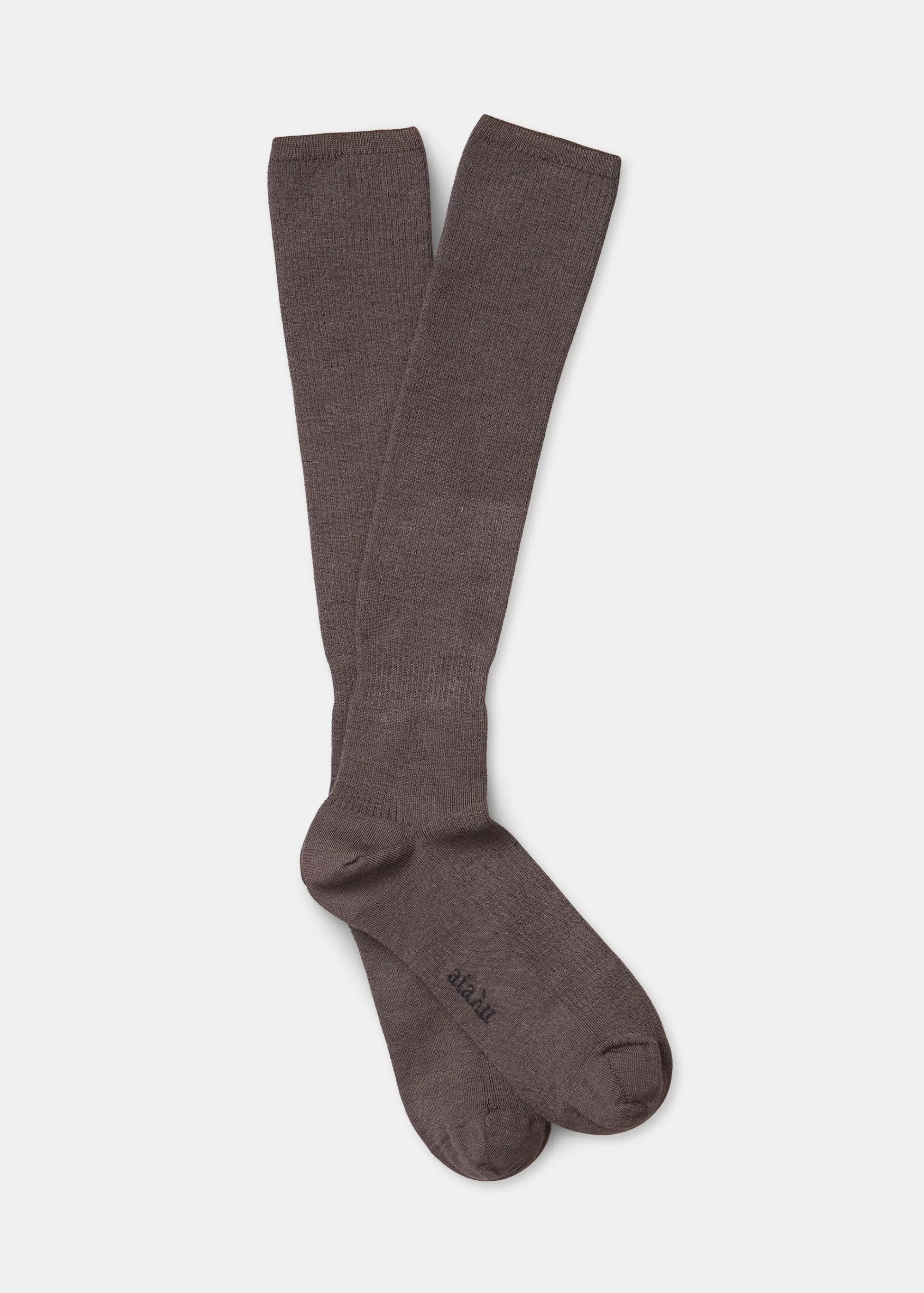 Strømper<aiayu Wool knee socks Brown