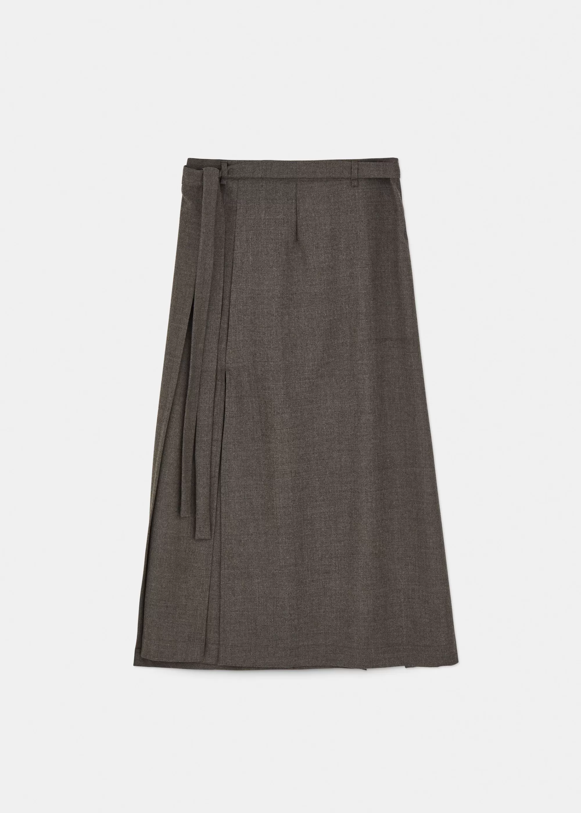 Kjoler & Nederdele<aiayu Wrap skirt fine wool Brownie Melange